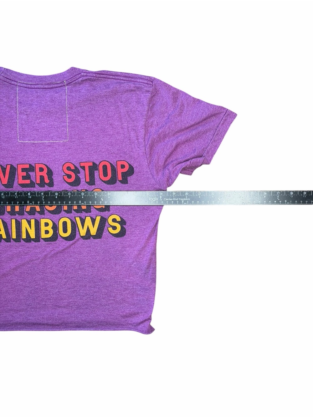 Aviator Nation Smiley Graphic Crop T-Shirt Women’s S Purple Rainbow California - Picture 10 of 12